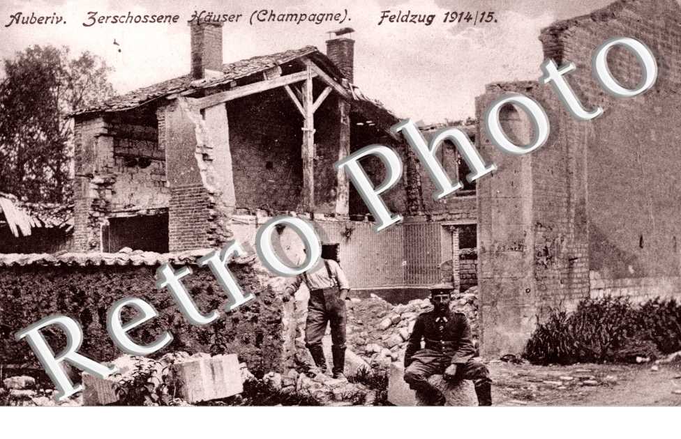zreschossene hauser (Champagne) Feldzug 1914