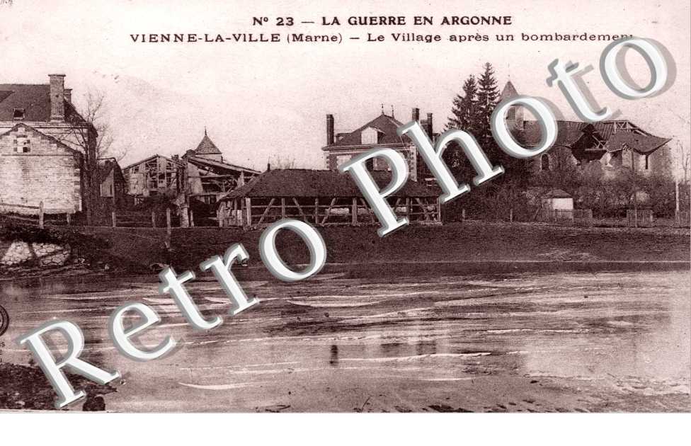 Village apres les bombardements