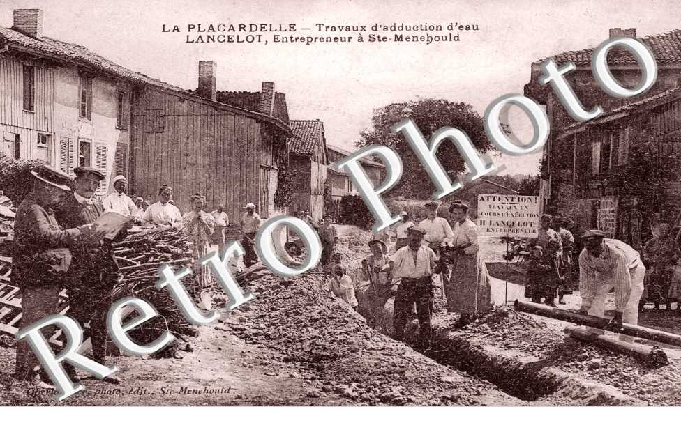 La Placardelle, travaux d'adduction d'eau, entrepeneur Lancelot