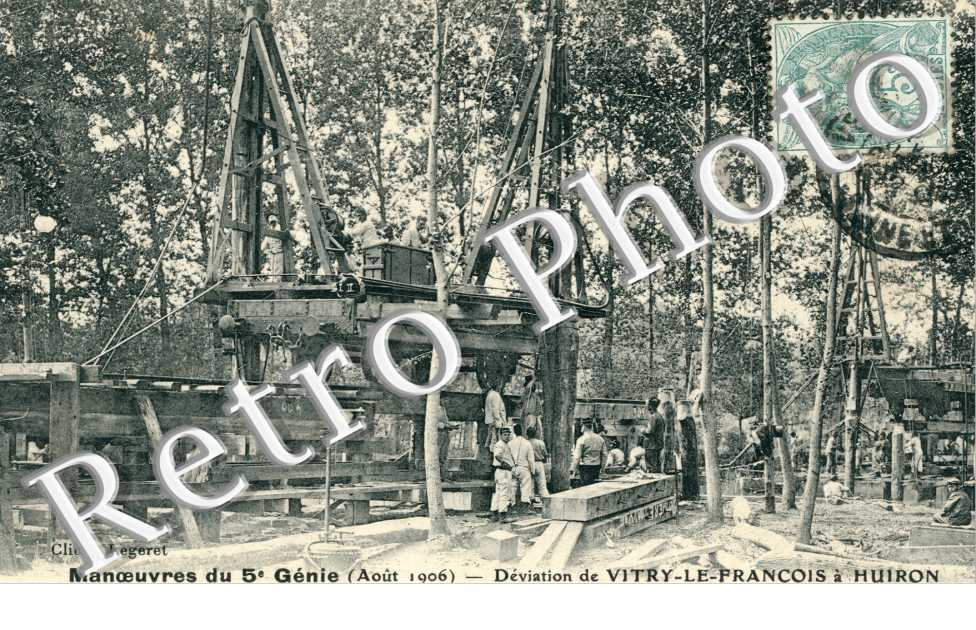Manoeuvres du 5eme Genie, Deviation de Vitry a Huiron, Sonnettes laterales