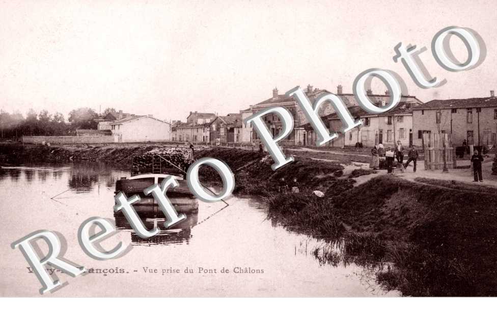 vue prise du pont de Chalons