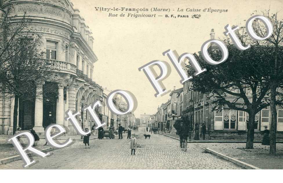 la Caisse d'Epargne rue de Frignicourt