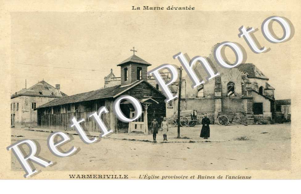 Eglise provisoire et Ruines de l'ancienne