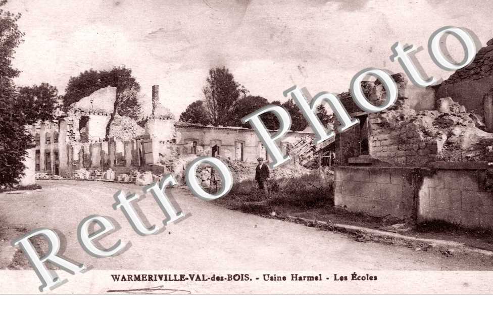 Usine Harmel et les ecoles bombardees