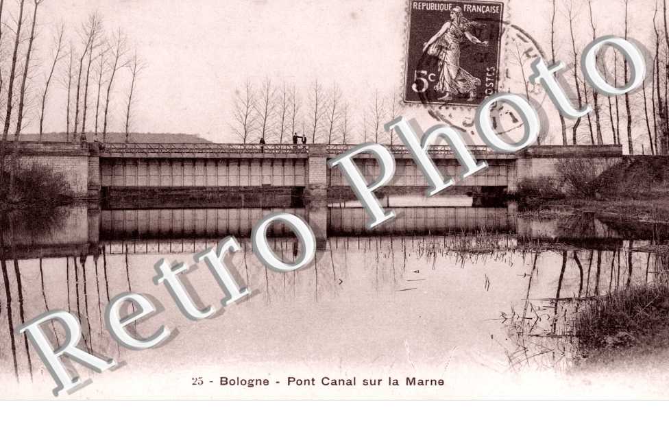 Pont canal sur la Marne