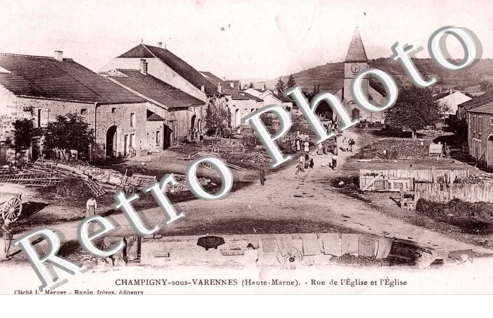 Rue de l'eglise et l'eglise