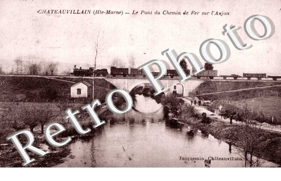 Le Pont du Chemin de Fer sur l'Aujon