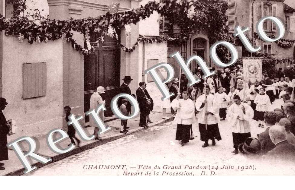 fete du grand pardon (24 juin 1928) depart de la procession