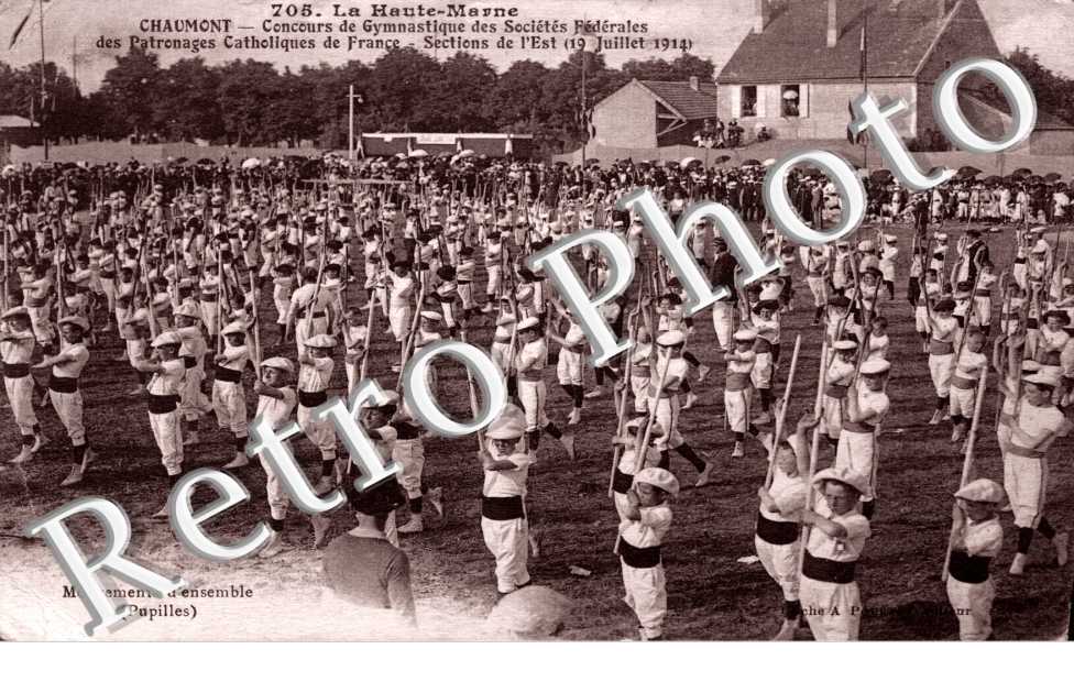 concours de gymnastique des societes federales des patronages catholiques de france sections de l'est 1914