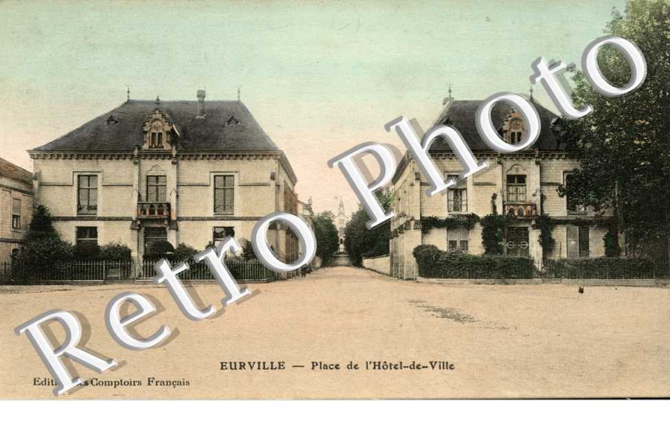 place de l'hotel de ville (carte couleur)
