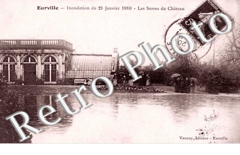 inondations du 21 janvier 1910 Les serres du chateau