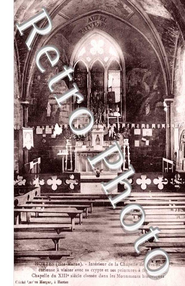 Interieur de la chapelle de Presles