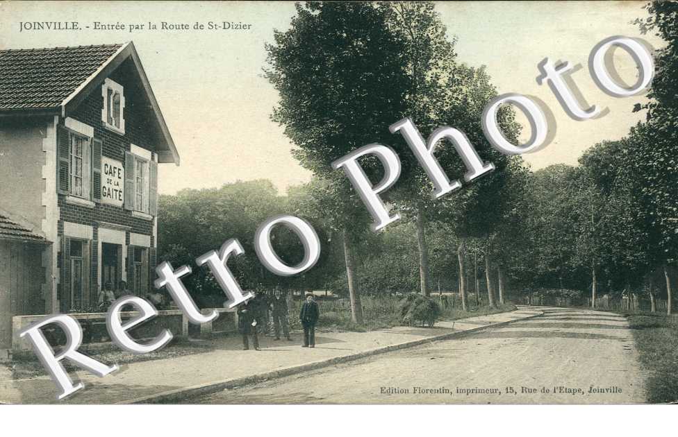 entree par la route de Saint-Dizier (carte couleur)
