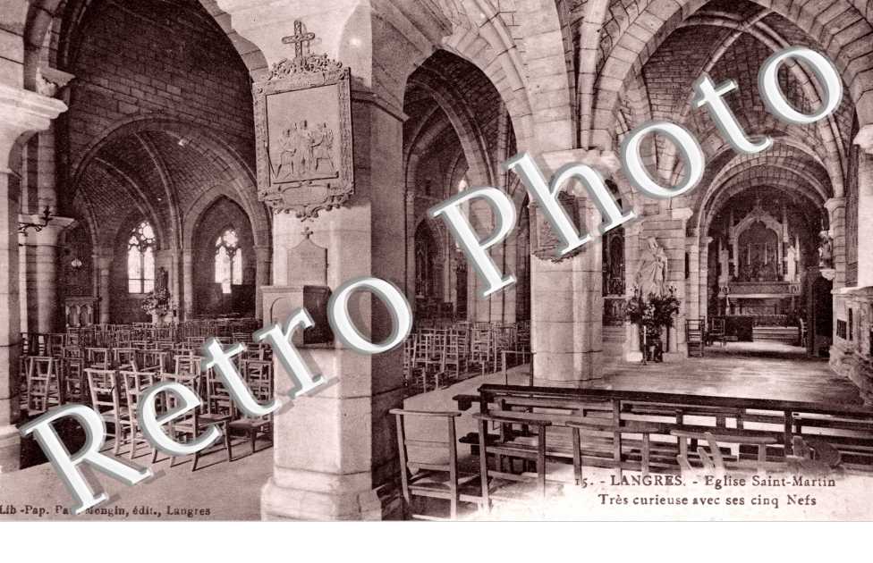 l'eglise Saint Martin tres curieuse avec ses 5 nefs