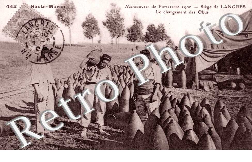 Manoeuvres de Forteresse 1906, Siege de Langres, le Chargement des Obus