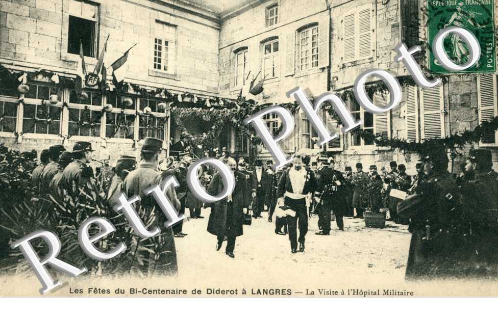 les fetes du bicentenaire de Diderot - la visite a l'hopital militaire
