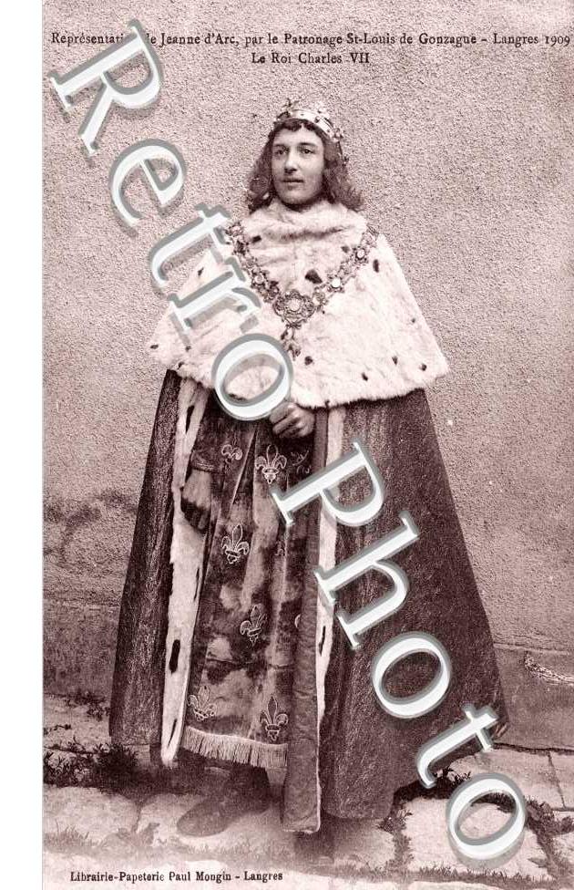 representation de jeanne d'Arc -  roi Charles VII