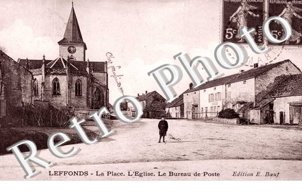 Place  - l'eglise - bureau de poste