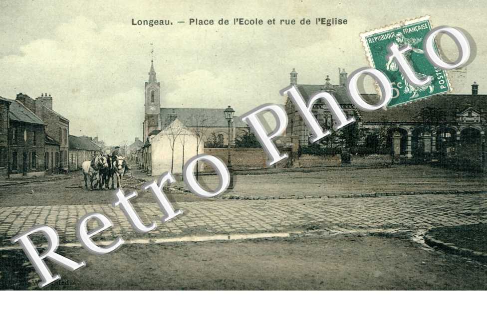 place de l'ecole et rue de l'eglise