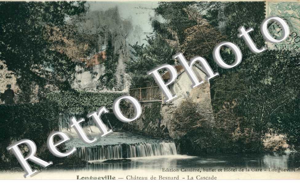 Longueville  Chateau de Besnard  La cascade