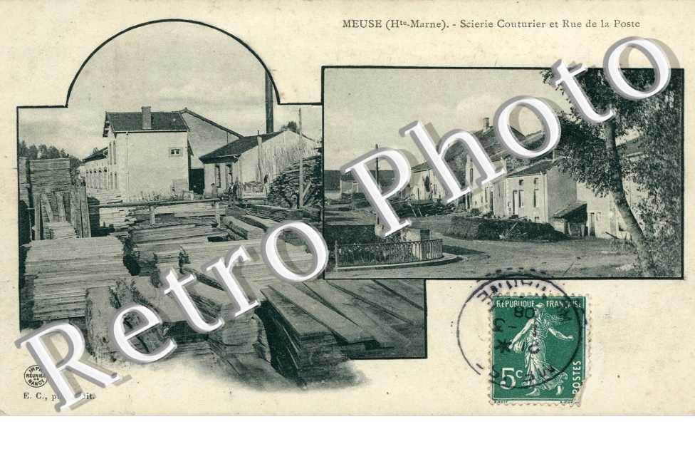 scierie Couturier et rue de la Poste