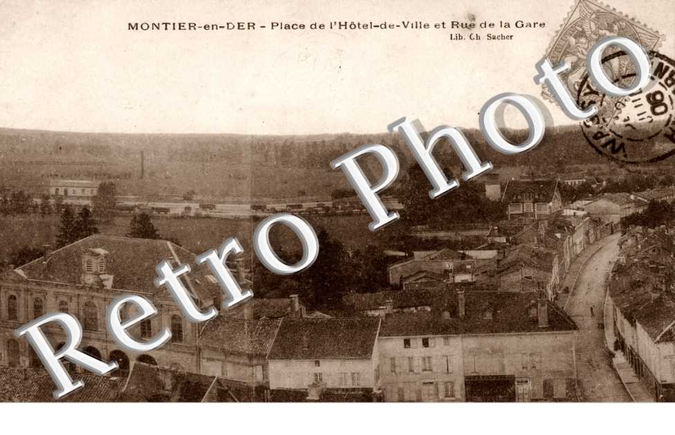 Place de l'hotel de ville et rue de la gare