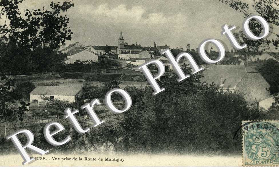 vue prise de la route de Montigny