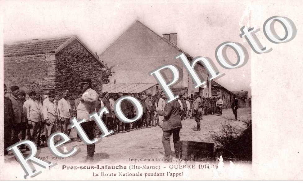guerre 1914-1918, la route nationale pendant l' appel