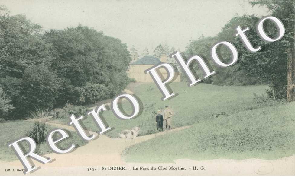 le parc du clos Mortier (belle carte couleur)