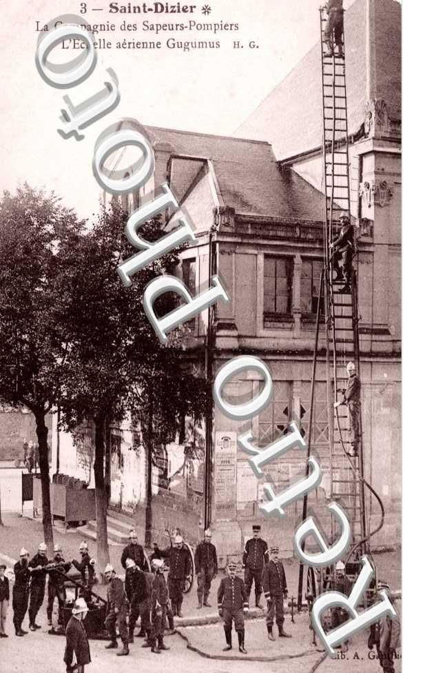 la Compagnie des Sapeurs-Pompiers, l'Echelle aerienne Gugumus