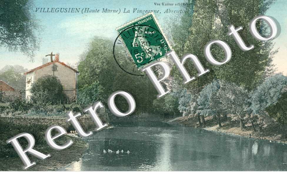 la Vingeanne - abreuvoir - carte couleur