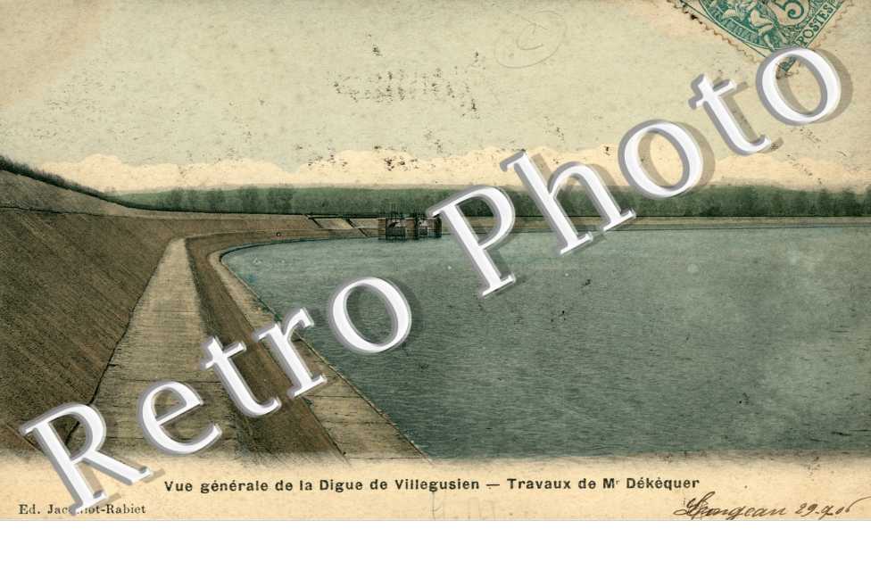 Vue generale de la Digue - travaux de M. Dekequer