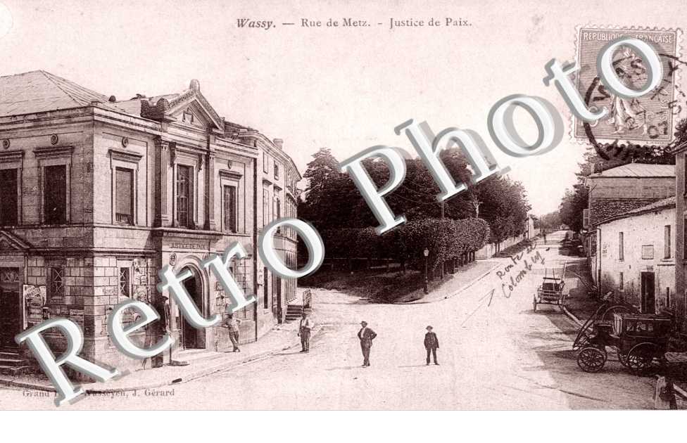 rue de metz - justice de Paix - carte couleur