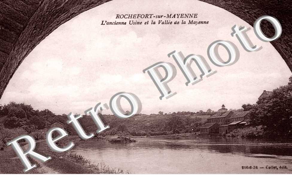 l'ancienne usine et la vallee de la Mayenne