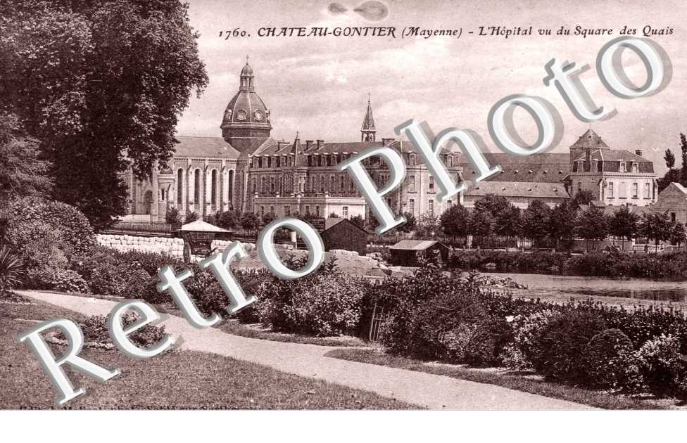 l'hopital vu du Square des Quais