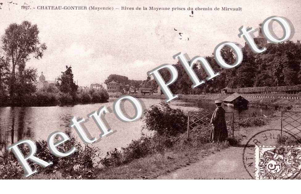 Rives de la Mayenne prises du Chemin de Mirvault
