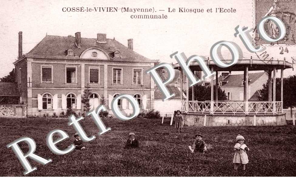 Kiosque et l'Ecole communale