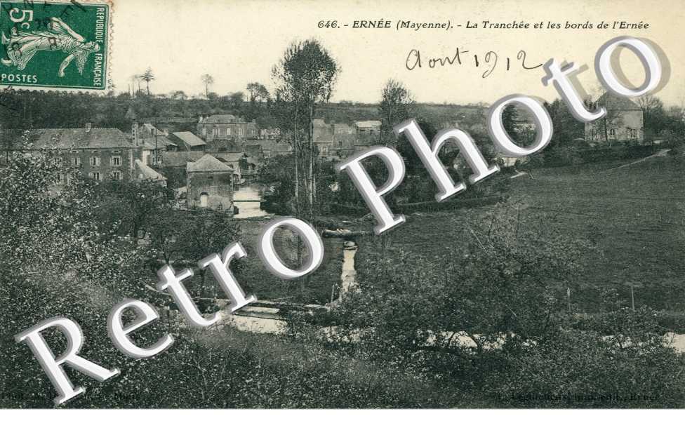 La tranchée et les bords de l'Ernée