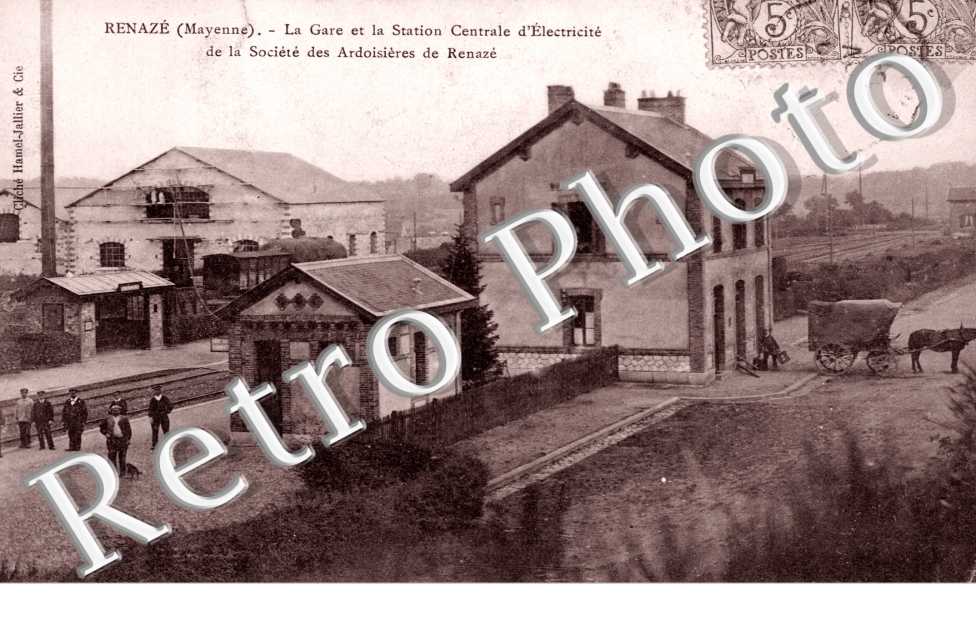 la gare et la station centrale d'electricite de la societe des ardoisieres