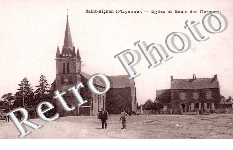 Eglise et ecole des garcons