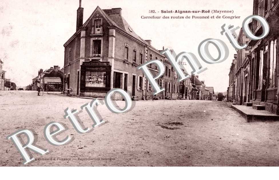 Carrefour des routes de Pouance et de Congrier