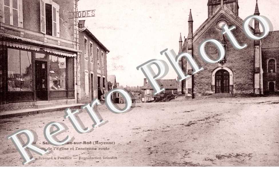 Place de l'Eglise et l'ancienne route