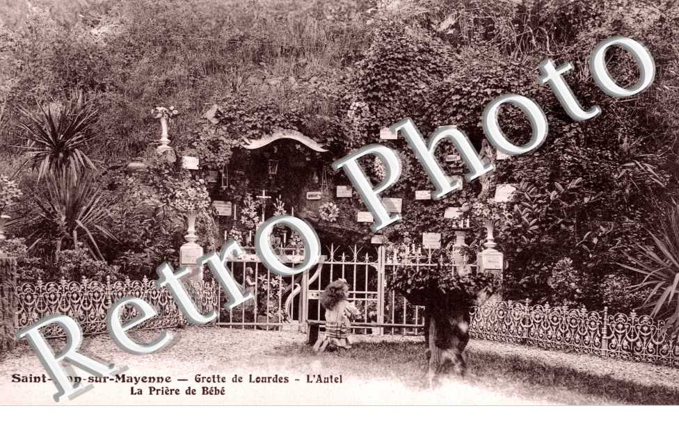 grotte de Lourdes, l'autel, la priere de bebe