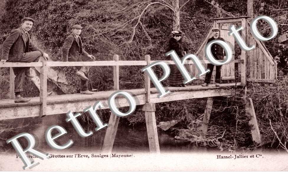 passerelle des grottes sur l'erve