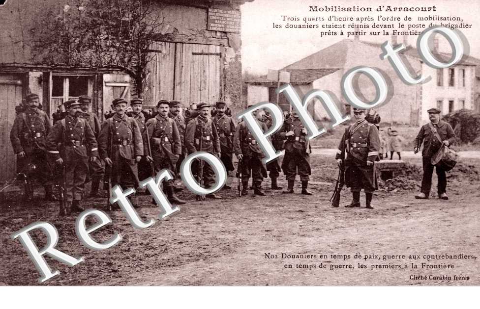 Mobilisation d'Arracourt, les Douaniers