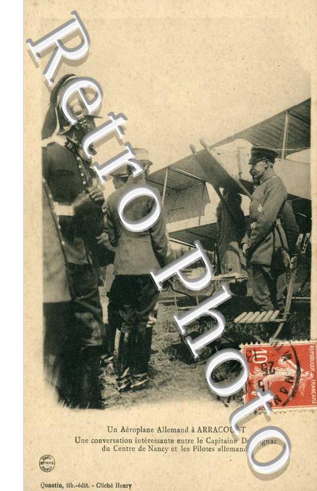 Un aeroplane Allemand - Une Conversation entre le Capitaine  Doubignac et les Pilotes