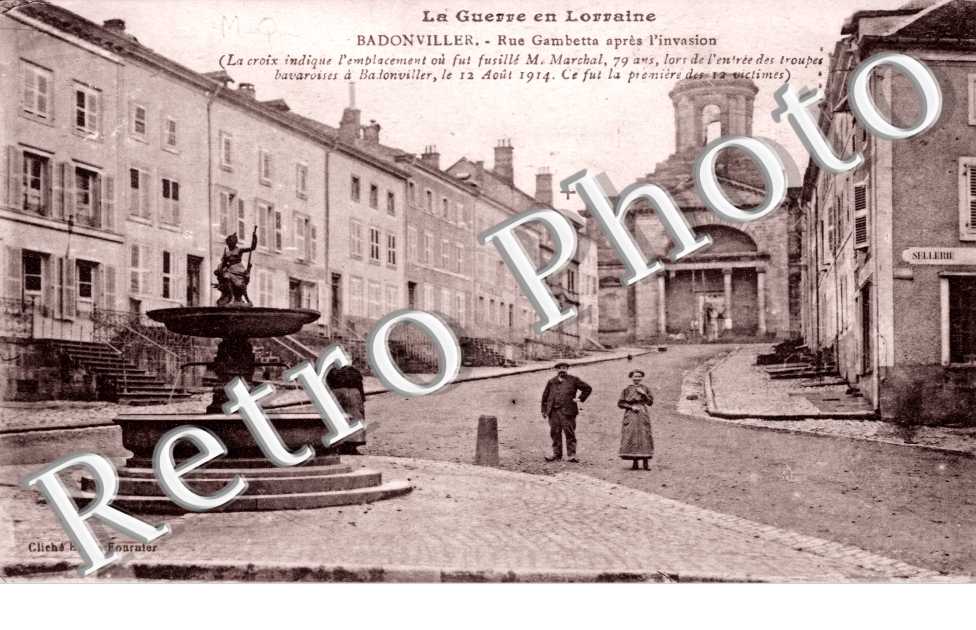 Rue Gambetta apres l'invasion