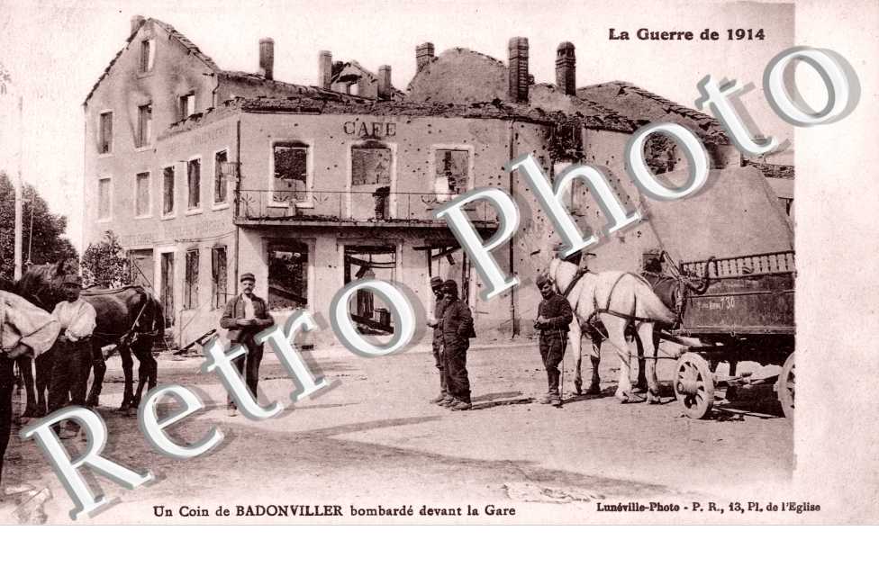 Un coin bombarde par les allemands