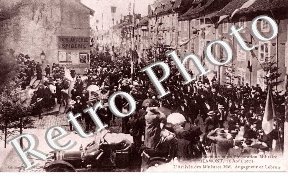 Arrivee des ministres MM. Augagneur et Lebrun - fete de Gymnastique et preparation militaire 1911