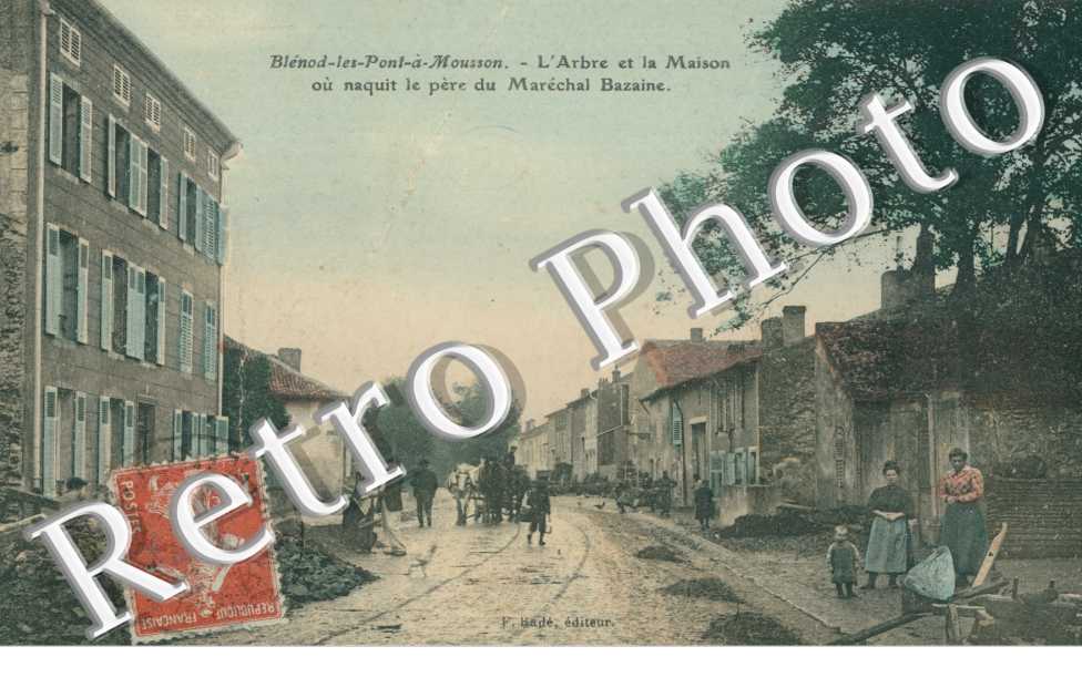 l'arbre et la maison ou naquit le pere du marechal Bazaine  (carte couleur)